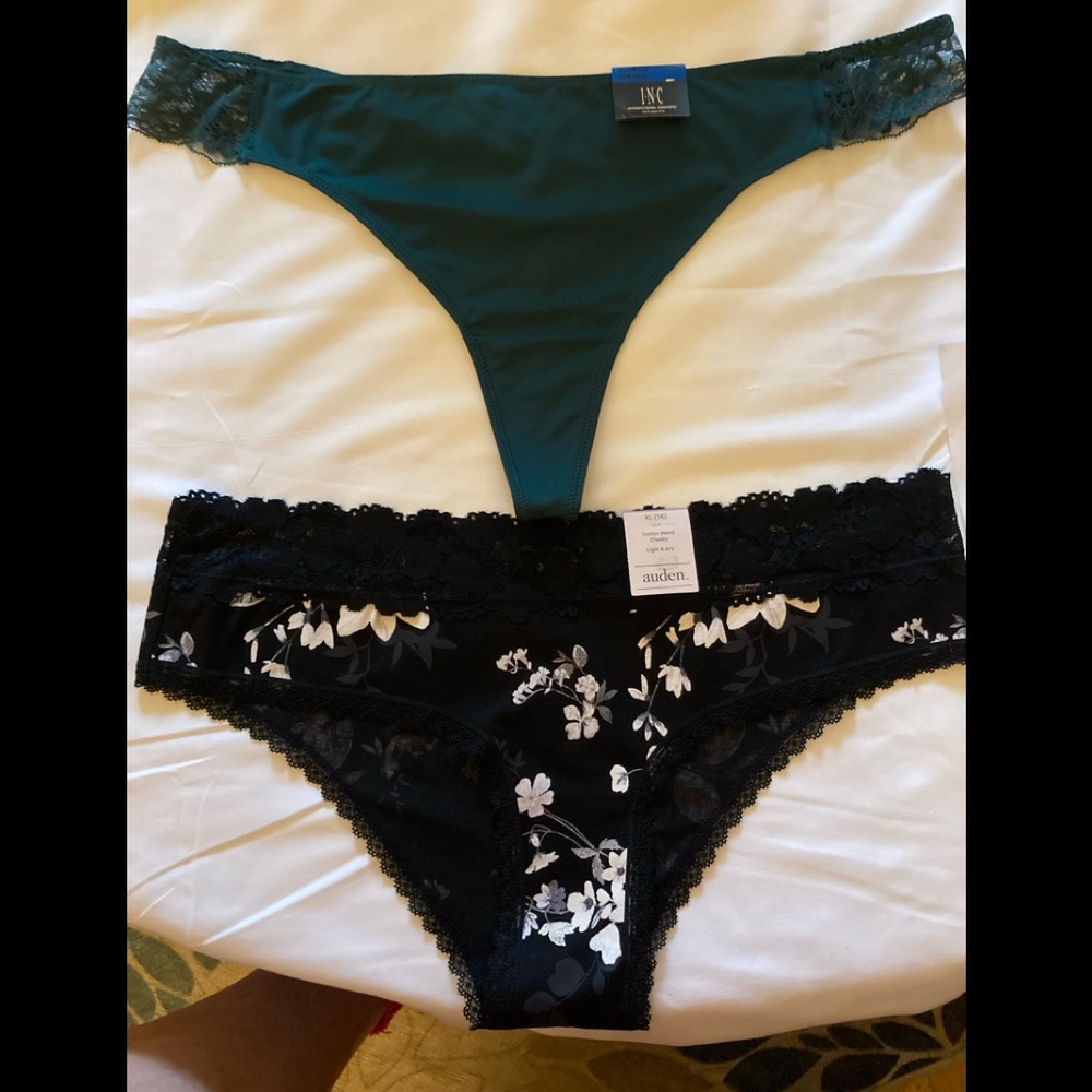 SOLD--SOLD  Panties, I.N.C, Auden. Black , Green